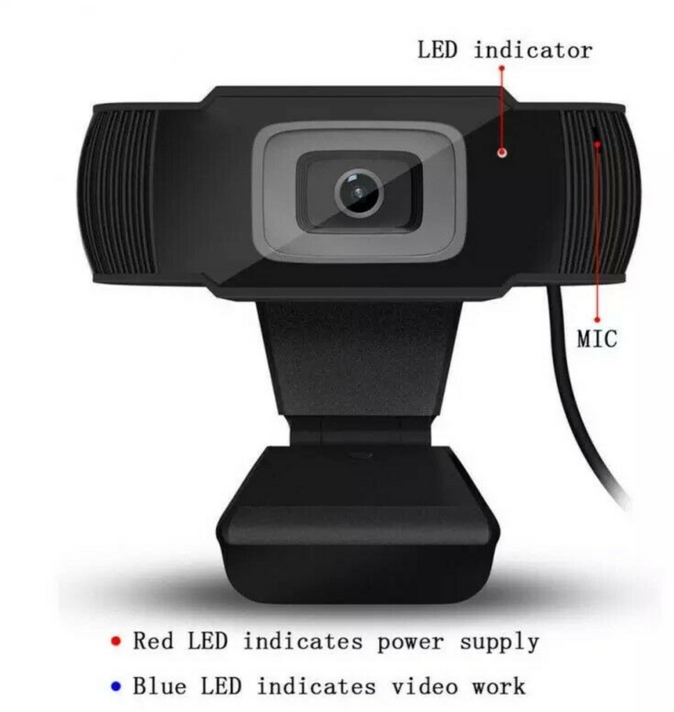 WebPR Webcam Auto Focus USB Laptop Desktop Web Camera With Microphone for Home School Work and Video